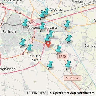 Mappa Via Irpinia, 35020 Villatora PD, Italia (3.80462)