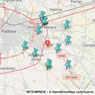 Mappa Via Irpinia, 35020 Villatora PD, Italia (3.88615)