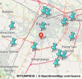 Mappa Via Antonio Genovesi, 35125 Padova PD, Italia (4.74769)