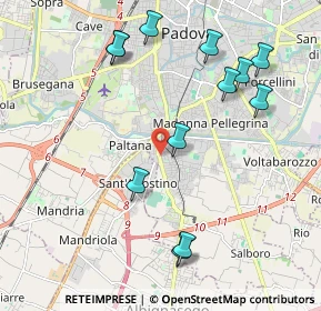 Mappa Via Alessandro Guidi, 35125 Padova PD, Italia (2.23417)