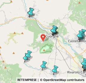 Mappa Frazione Gallenca Ottini, 10082 Cuorgnè TO, Italia (5.974)