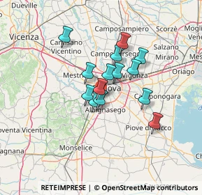 Mappa Via Montebelluna, 35142 Padova PD, Italia (9.51857)