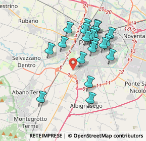 Mappa Via Montebelluna, 35142 Padova PD, Italia (3.449)