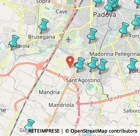 Mappa Via Montebelluna, 35142 Padova PD, Italia (3.37737)