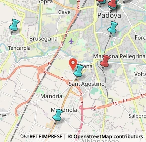 Mappa Via Montebelluna, 35142 Padova PD, Italia (3.37286)