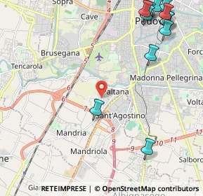 Mappa Via Montebelluna, 35142 Padova PD, Italia (3.07083)