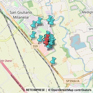 Mappa Via Antonio Cechov, 20098 San Giuliano Milanese MI, Italia (0.4165)