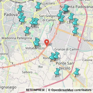 Mappa Viale Esperanto Est, 35020 Ponte San Nicolò PD, Italia (2.658)
