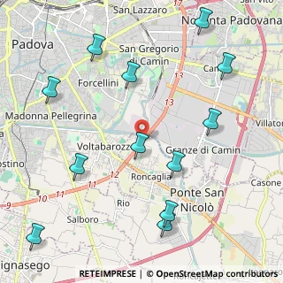 Mappa Viale Esperanto Est, 35020 Ponte San Nicolò PD, Italia (2.59583)