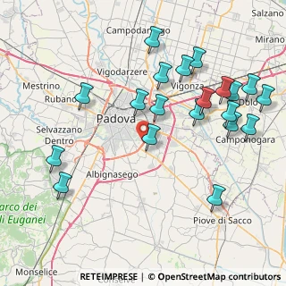Mappa Viale Esperanto Est, 35020 Ponte San Nicolò PD, Italia (9.141)