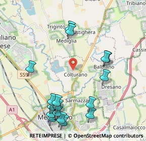 Mappa Via Pietro Nenni, 20060 Colturano MI, Italia (2.44529)