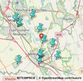Mappa Via Pietro Nenni, 20060 Colturano MI, Italia (3.94917)