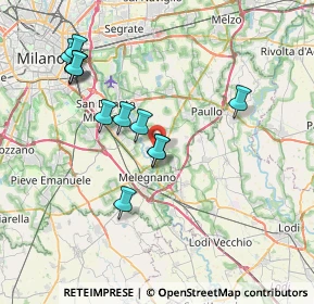 Mappa Via Pietro Nenni, 20060 Colturano MI, Italia (7.3425)