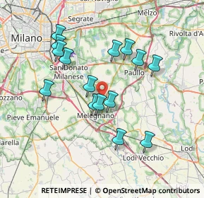 Mappa Via Pietro Nenni, 20060 Colturano MI, Italia (6.79133)
