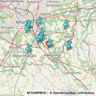 Mappa C.c. Le Cupole, 20098 San Giuliano Milanese MI, Italia (6.72083)