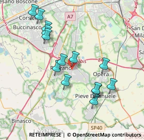 Mappa Via A. Grandi, 20089 Rozzano MI, Italia (3.76357)