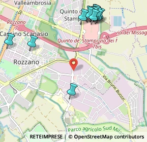 Mappa Via A. Grandi, 20089 Rozzano MI, Italia (1.35667)