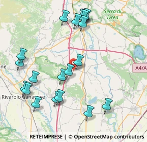 Mappa Via Montalenghe, 10090 Romano Canavese TO, Italia (9.088)