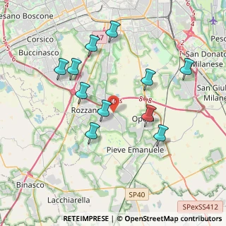 Mappa Via Trilussa, 20089 Rozzano MI, Italia (3.76)