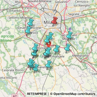 Mappa Via Trilussa, 20089 Rozzano MI, Italia (6.37944)