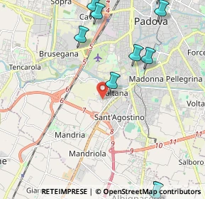 Mappa Mandriola, 35142 Padova PD, Italia (2.99273)