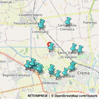 Mappa Via Pradone, 26010 Cremosano CR, Italia (2.307)