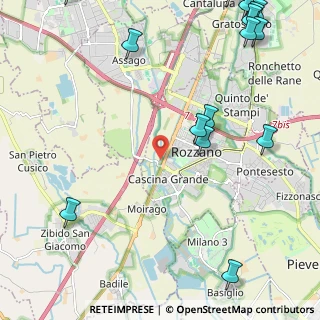 Mappa Via Conca del Naviglio, 20089 Rozzano MI, Italia (3.37938)
