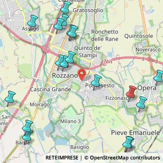 Mappa Via Alessandro Volta, 20089 Rozzano MI, Italia (2.96944)
