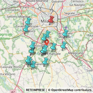 Mappa Via Carducci, 20089 Rozzano MI, Italia (6.46944)