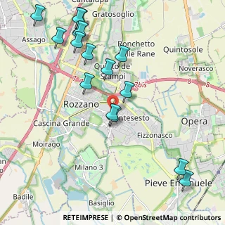 Mappa Via Manzoni ang, 20089 Rozzano MI, Italia (2.42438)