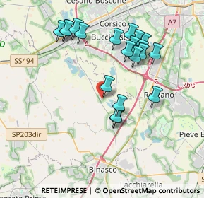 Mappa Via XXV Aprile, 20080 Zibido San Giacomo MI, Italia (3.7725)