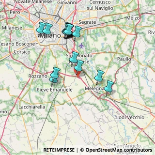 Mappa Via Cascina Rancate, 20098 Area Industriale MI, Italia (7.65765)