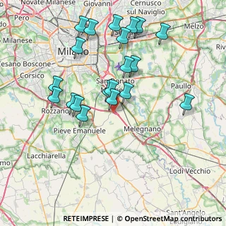 Mappa Via Cascina Rancate, 20098 Area Industriale MI, Italia (7.8165)