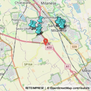 Mappa Via Cascina Rancate, 20098 Area Industriale MI, Italia (1.8675)