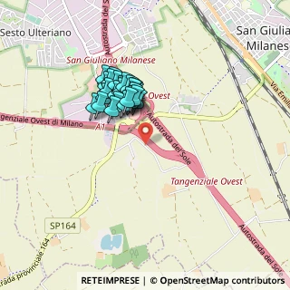Mappa Via Cascina Rancate, 20098 Area Industriale MI, Italia (0.69655)