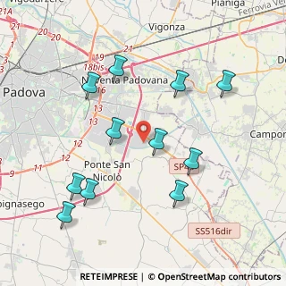 Mappa Via Lombardia, 35020 Villatora PD, Italia (4.13909)