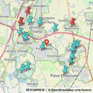 Mappa Via Giovanni Pascoli, 20089 Rozzano MI, Italia (2.5585)