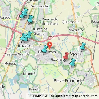 Mappa Via Giovanni Pascoli, 20089 Rozzano MI, Italia (2.45909)