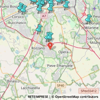 Mappa Via Giovanni Pascoli, 20089 Rozzano MI, Italia (6.8505)