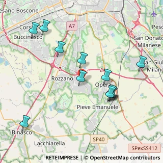 Mappa Via Giovanni Pascoli, 20089 Rozzano MI, Italia (4.15583)