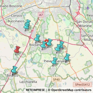 Mappa Via Giovanni Pascoli, 20089 Rozzano MI, Italia (4.10167)