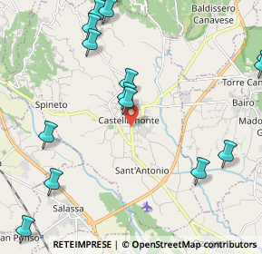 Mappa Via XXV Aprile, 10081 Castellamonte TO, Italia (3.24)