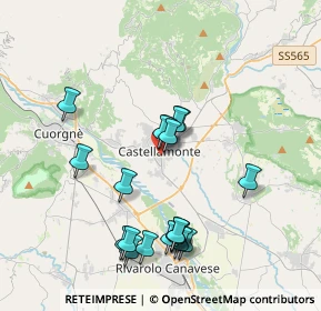 Mappa Via XXV Aprile, 10081 Castellamonte TO, Italia (3.71947)