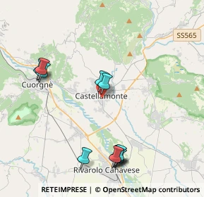 Mappa Via XXV Aprile, 10081 Castellamonte TO, Italia (4.39455)