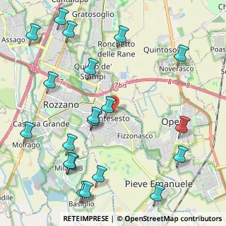 Mappa Via Bruno Buozzi, 20089 Rozzano MI, Italia (2.7535)