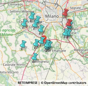 Mappa Via delle Gardenie, 20089 Rozzano MI, Italia (6.45471)