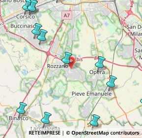 Mappa Via A gatto, 20089 Rozzano MI, Italia (6.8675)