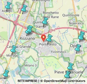 Mappa Via A gatto, 20089 Rozzano MI, Italia (3.04333)