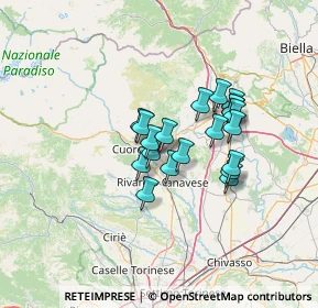 Mappa Via Roma, 10081 Castellamonte TO, Italia (9.7165)