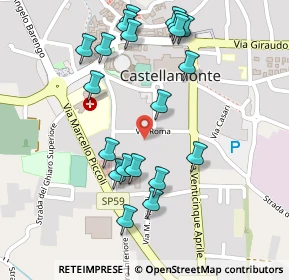 Mappa Via Roma, 10081 Castellamonte TO, Italia (0.2605)
